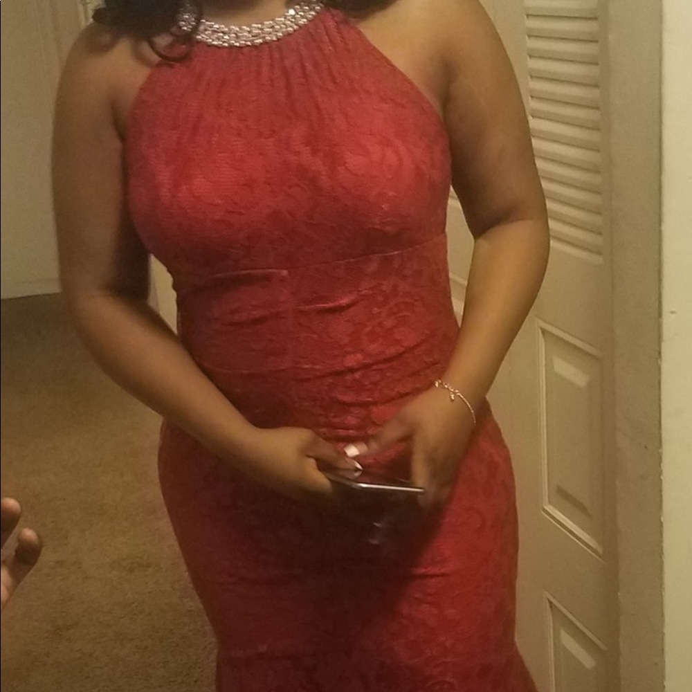 Red Firm fitted dress